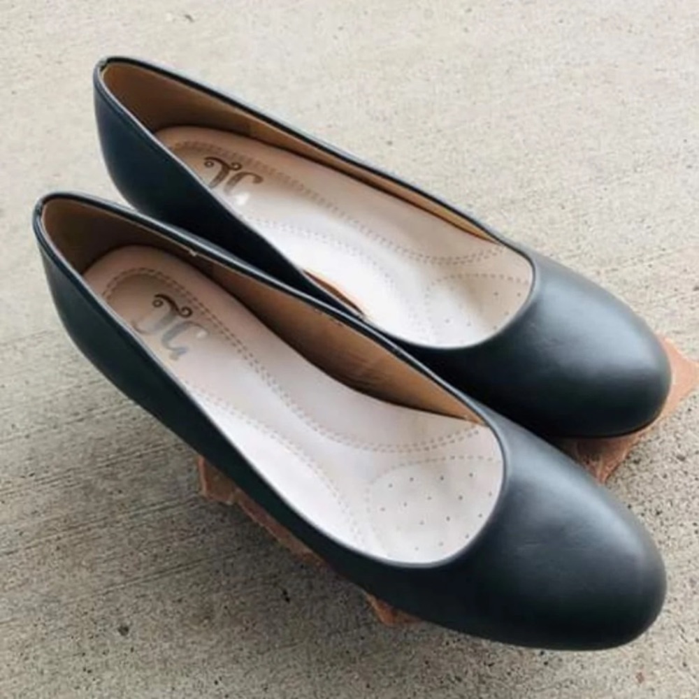 JC grey 2inch heels Angel shoes close toed, 9.5